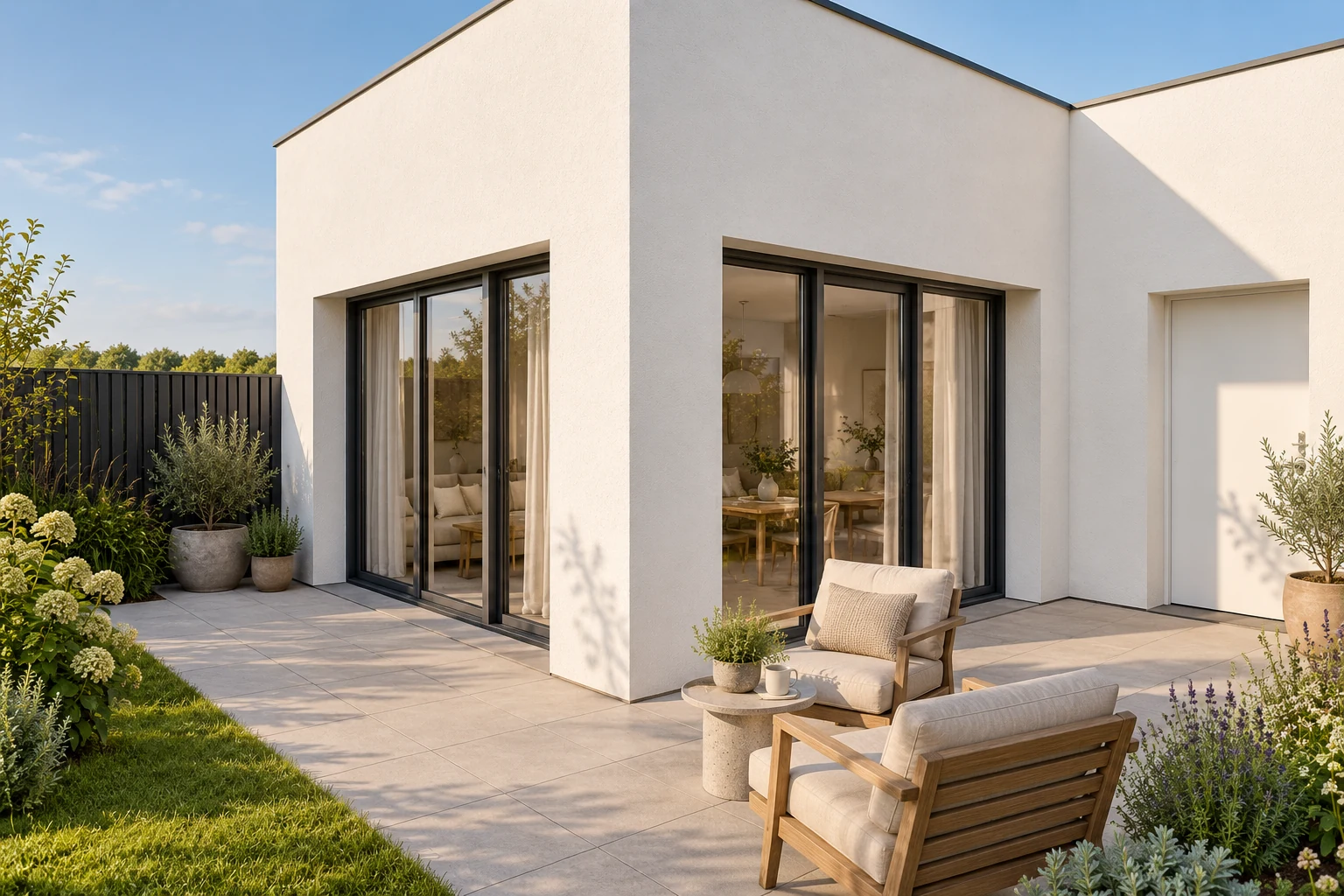 Zahradní byt a patio — Rezidence Červený dvůr